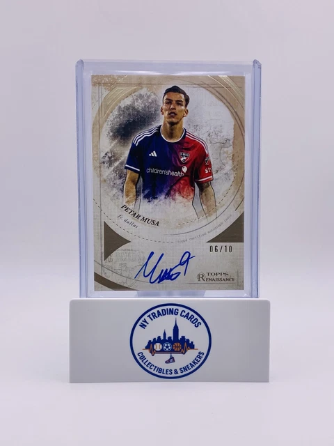 2025 Topps Renaissance MLS Soccer Futbol Petar Musa Gold /10 Auto Case Hit 🔥