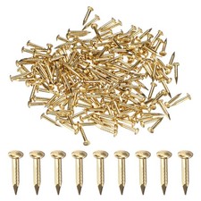 200-Pack Small Nails, 1.2mm x 8mm Brass Nails Round Head Hardware