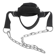 Adjustable Neck Harness Head Strap with Steel Chain for Strength Training