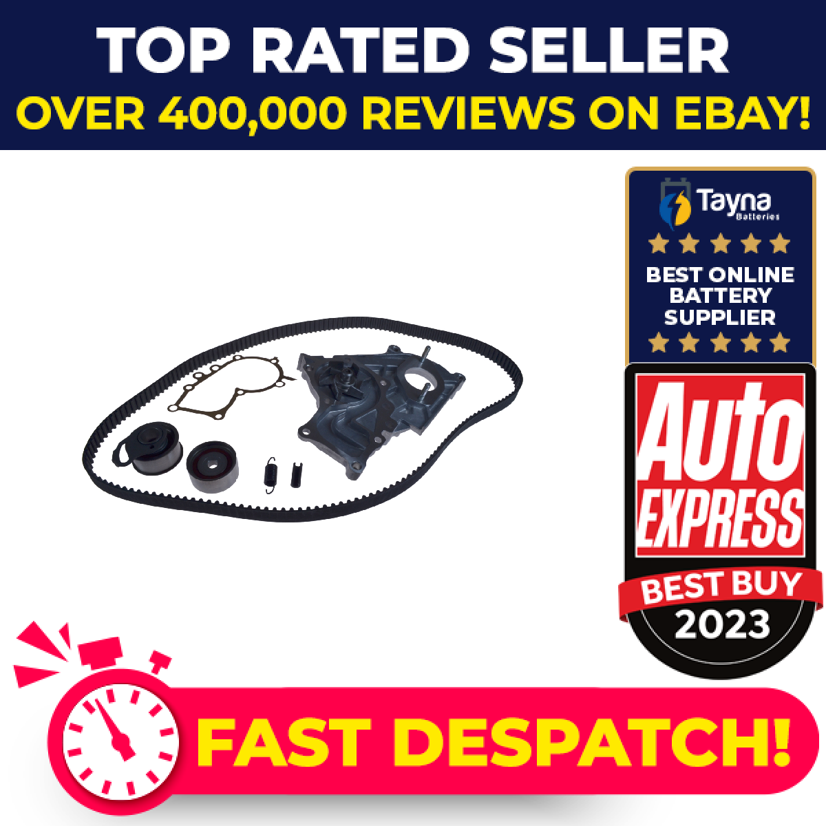 Timing Belt & Water Pump Kit fits TOYOTA COROLLA E9 1.8D 87 to 93 1C Set Quality