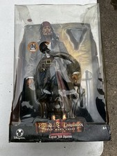 Talking Captain Jack Sparrow 18” Disney Store Pirates of the Caribbean READ Desc