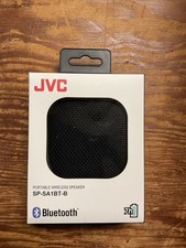 JVC Portable Wireless Bluetooth Speaker SP-SA1BT-B Black 7hr Playtime CUBE