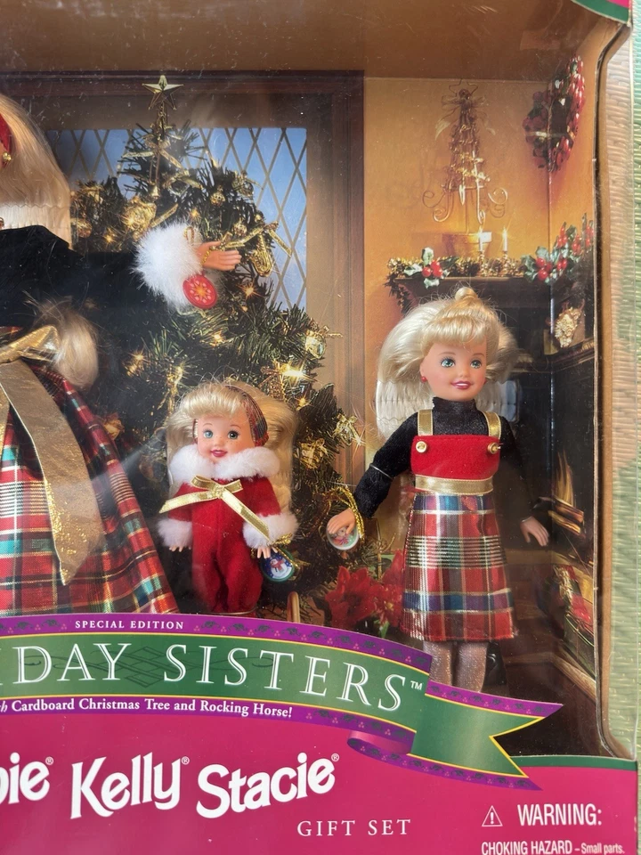 Подарочный набор для куклы Holiday Sisters Barbie Kelly & Stacie 1998 Mattel 19809 - Изображение 3 из 4