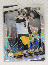 Chris Boswell 2025 Panini Prizm Football Silver Lazer Prizm Card- #174 Steelers