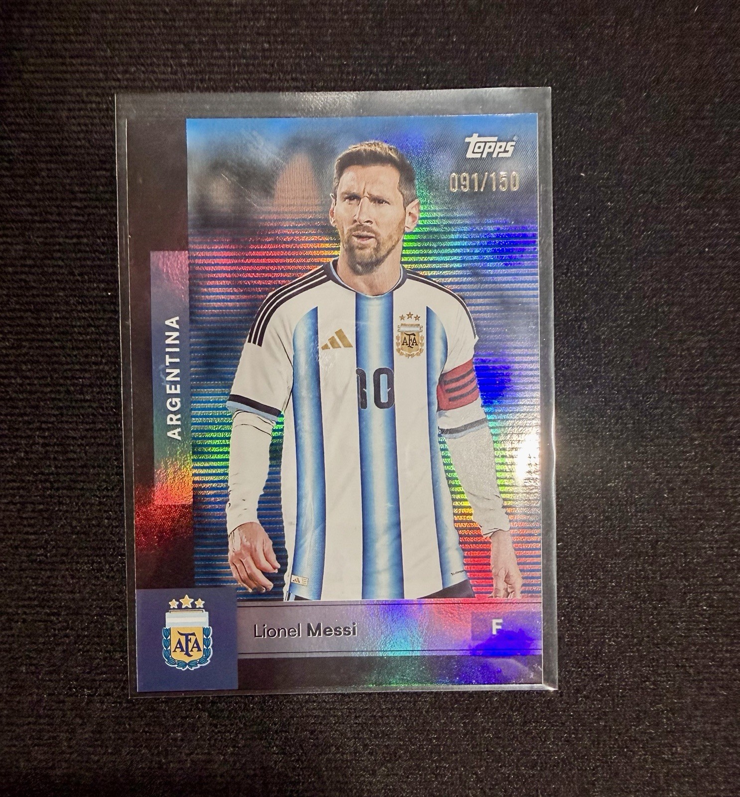 Lionel Messi 2025-26 Topps Argentina Team Set Blue Base /150 #16