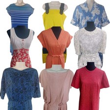 Vintage Wholesale Dress Reseller Lot 9pcs Union Made Mid Century Assorted