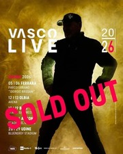 2 Biglietti Vasco Rossi Udine Domenica 28/06/2026 Curva Nord Non Numerata