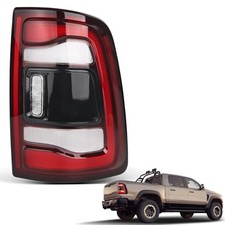 LED Tail Lights Assembly Compatible With 2019 Right Passenger Side Black Bezel