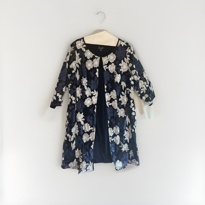 Best All Occasion Dress Blue Floral Sheath Size 18 By Connected Apparel #5