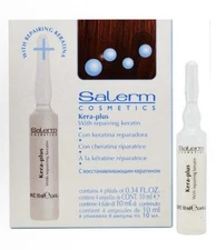 Salerm Cosmetics Kera Plus Hair Keratin Treatment - box of 4 vials (0.44oz ea)