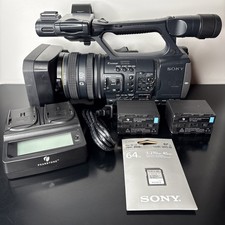 Sony Handycam HDR-AX2000 AVCHD Camcorder w/64GB SD  Dual Charger  2 Batteries