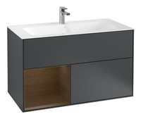Villeroy & Boch Finion Waschbeckenunterschrank FüR Becken Mittig Regal Links...