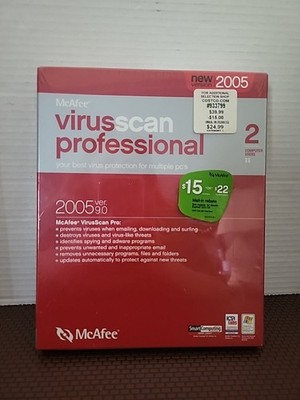McAfee Internet Security Suite 2005 Version 7.0 - Vintage Software PC Win 98/XP