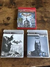 Batman Arkham Asylum, City, & Origins (Sony PlayStation 3, PS3) CIB Lot (3)