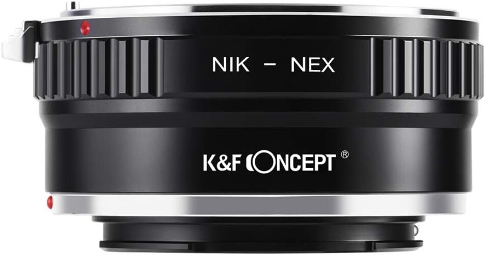 Objektiv Adapterring Nikon AI auf Sony NEX E-Mount manuell Kunststoff Aluminium