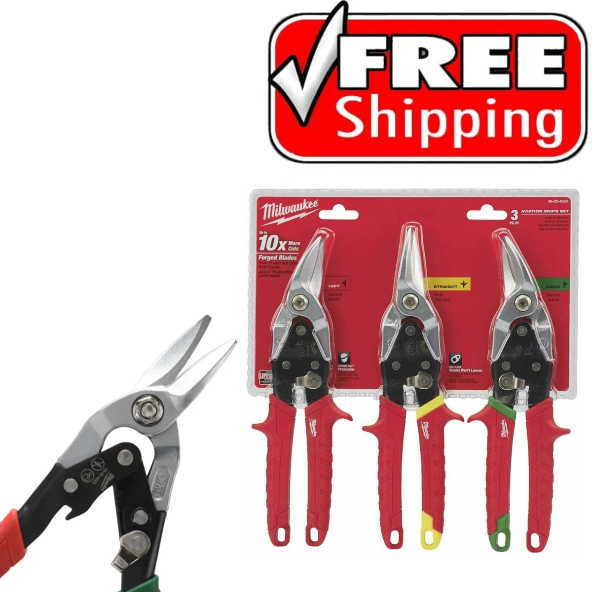 Milwaukee snips set outlet