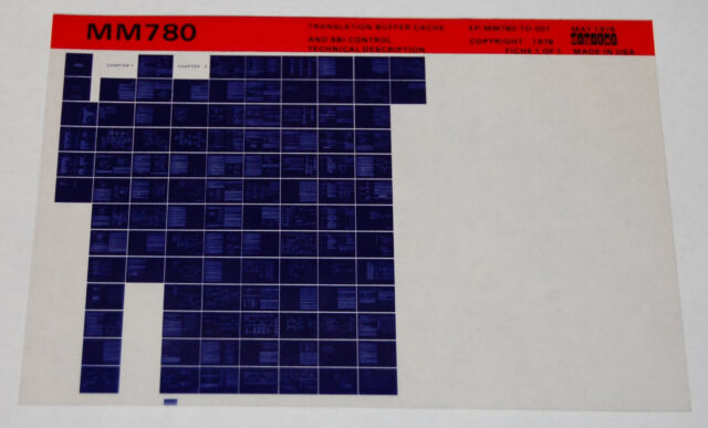 DEC MM780 Translation Buffer Cache And SB1 Control Technical Description DEC MM780 Translation Buffer Cache And SB1 Control Technical Description