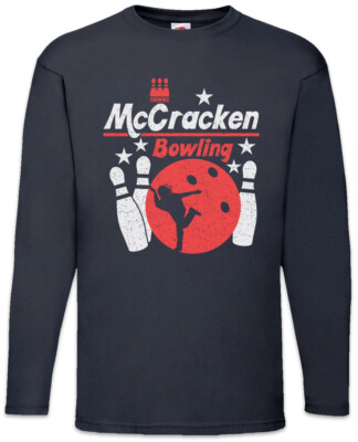 McCracken Bowling Langarm T-Shirt Gamer Gaming Kingpin Fun Symbol Logo Sign