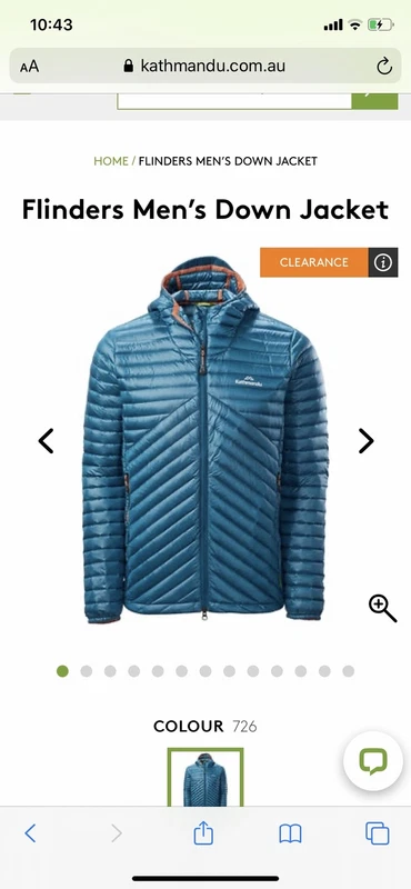 kathmandu flinders down jacket