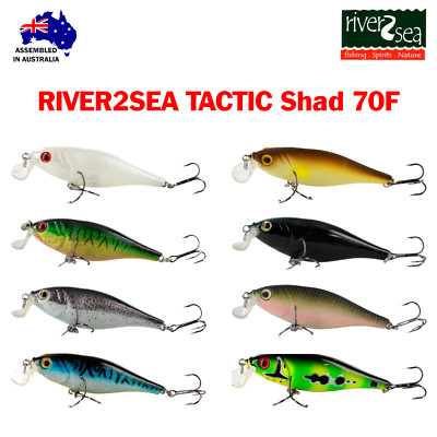 RIVER2SEA TACTIC Shad 70F 7 cm, 8 g Australian Floating Fishing Wobbler