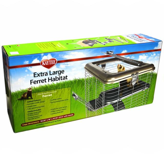 Kaytee Extra Large Ferret Habitat 30.25x18x47.75″ (57.5″ with stand