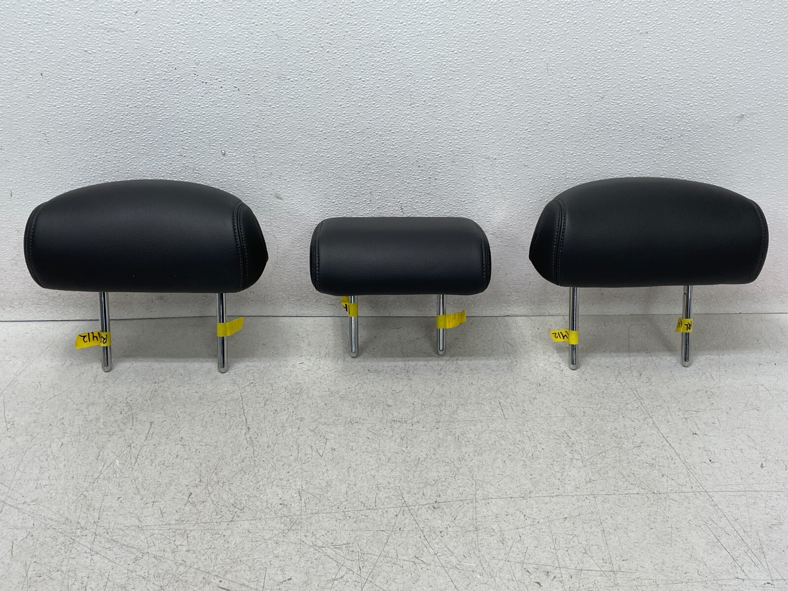 2014-2020 Acura RLX Rear Left Right & Center Headrest Set Black 1412 ...
