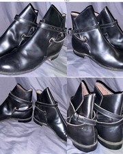VTG 60S NEW NIB MENS 9 C JODPHUR BUCKLE STRAP LEATHER BEATLE ANKLE COLT BOOTS