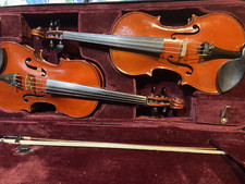 2  French JTL  antique 4/4 Violins In Double ...