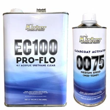 1 Gallon Kirker Pro Flo 4:1 Acrylic Urethane Clearcoat EC100 w/ Medium Activator