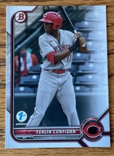 2022 Bowman Draft 1st Edition Base Card BD-199 Yerlin Confidan Cincinnati Reds