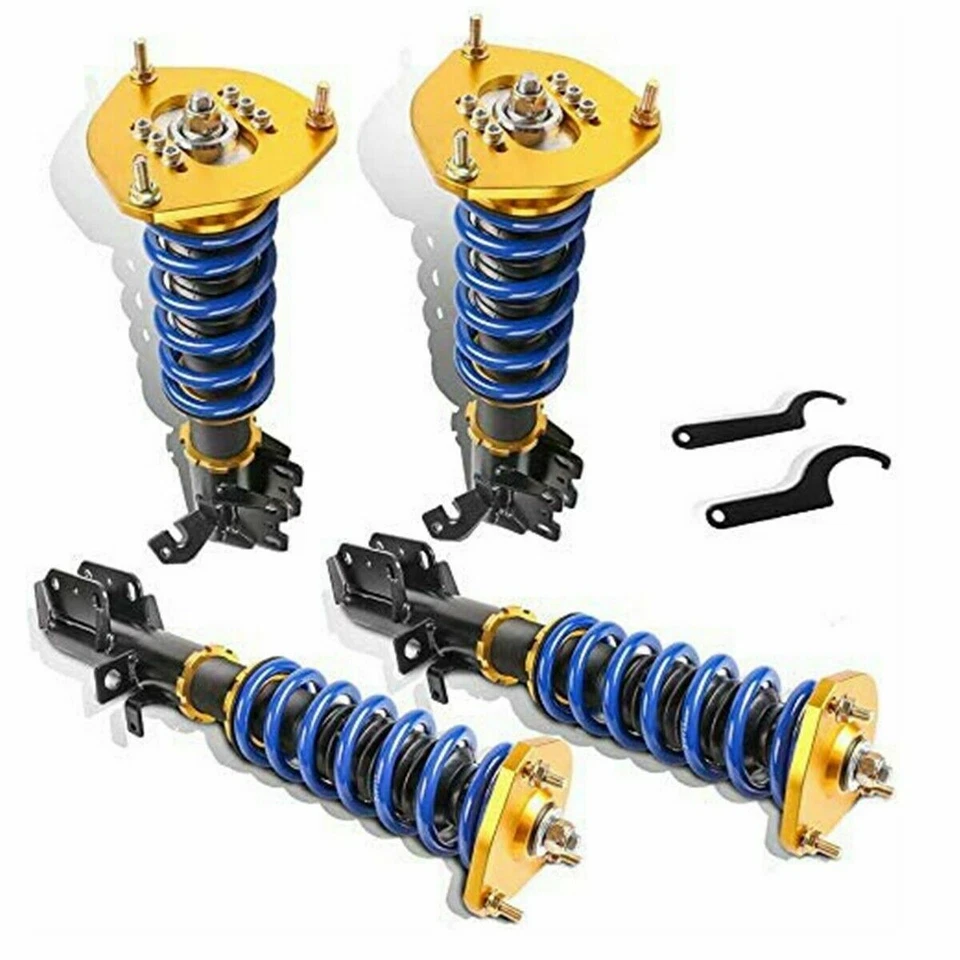 4x Full Coilover Struts Coils Shocks Suspension Kit For 1988-1999 Toyota Corolla Foto 2 de 4