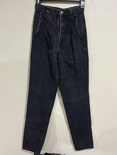 Vintage Wrangler Womens Bareback Riding Jeans Size 5 Black 80s High Waist