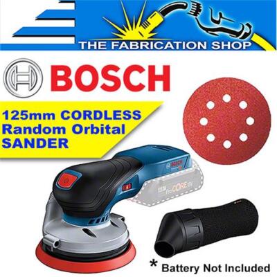 BOSCH 5'' 125Mm Cordless Random Orbital Sander, Dust Bag, Brushless GEX 18V-125