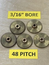 BOSTON GEAR BRASS / BRONZE CLUSTER GEAR 48 PITCH 60 / 19 TEETH CLOCK, HOBBY, ETC