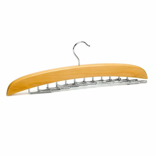 24-Hook Neck Tie Rack Hanger Non-Slip Belt Compact Closet Holder Organizer Scarf - 第 14/14 張圖片