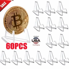 80X Trading Card Stand Size Most Display Coin CDs Fossil Mineral Easel Holder US