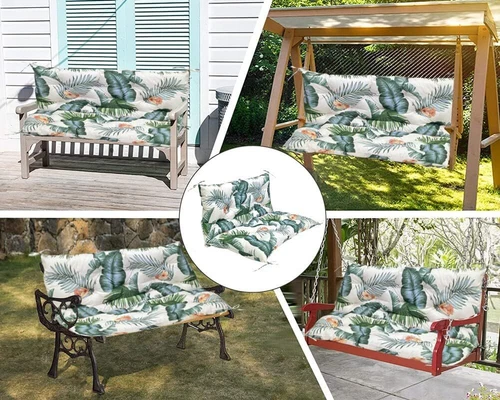 Waterproof Sun-proof Bench Cushion For Indoor Outdoor 2-3 Seater Swing Chair Pad - Picture 3 of 118