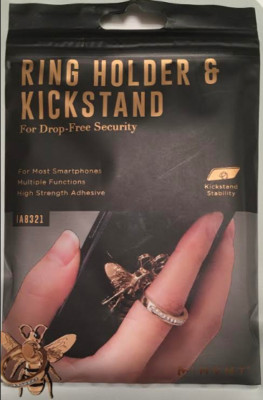 MVMT Ring Holder Bee Kickstand, Gold w/ Black Stripes - Main Image
