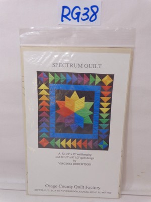 SPECTRUM QUILT OSAGE COUNTY QUILT FACTORY PATTERN UNCUT VIRGINIA ROBERTSON 