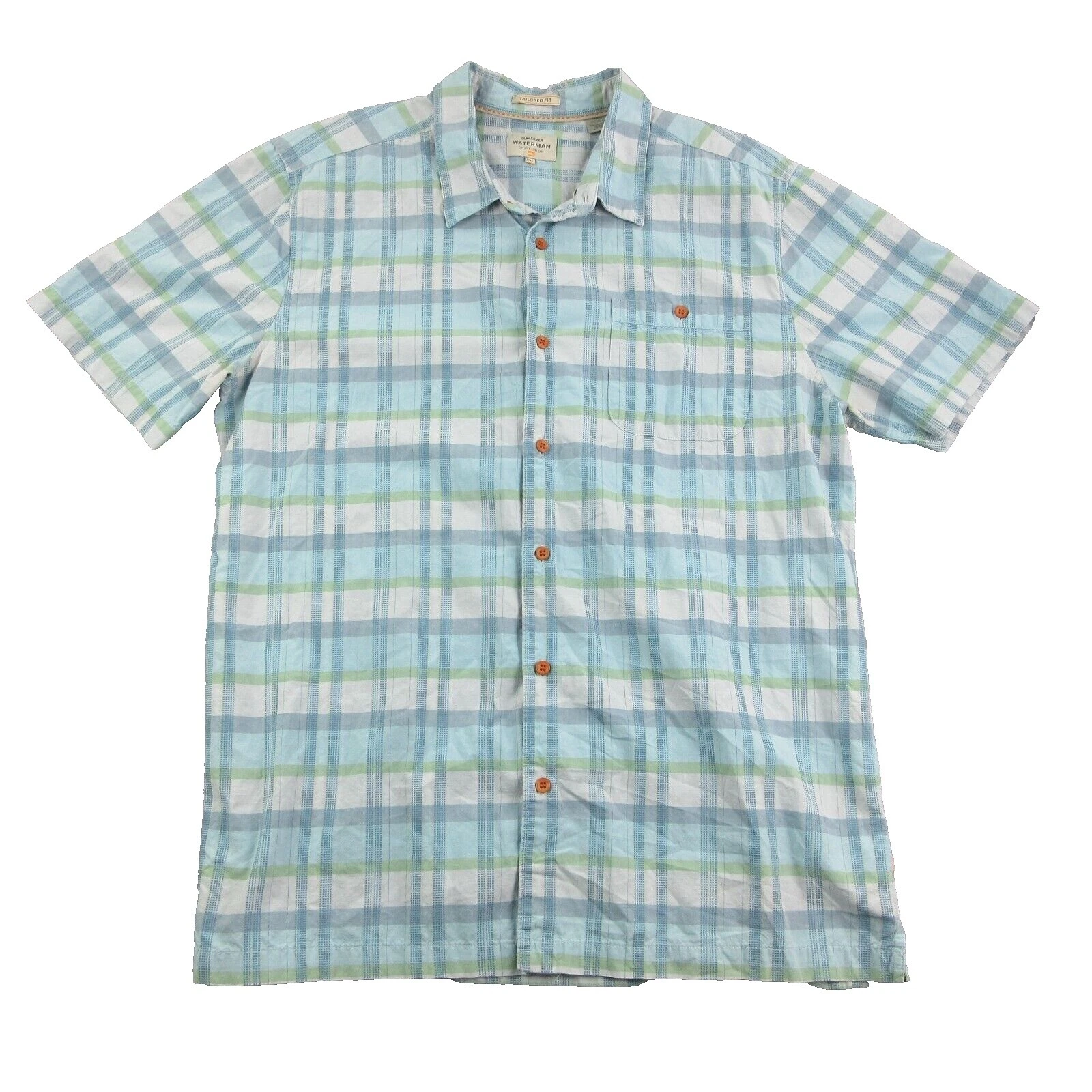 Quiksilver Short Sleeve Slim Casual Button-Down Shirts for Men