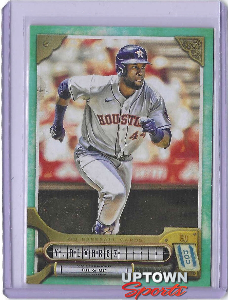 2022 Topps Gypsy Queen GQ  YORDAN ALVAREZ CARD 217  ASTROS - Turquoise - #11/199