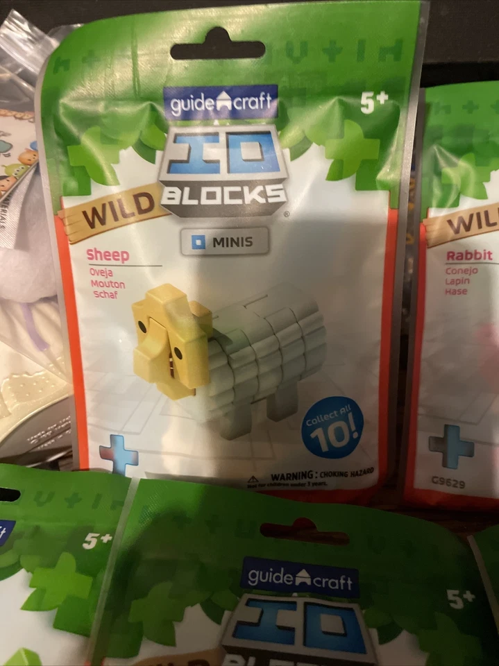 NEW COMPLETE SET OF 10 GUIDECRAFT IO BLOCKS MINIS WILD BUILDING SET - Image 4 of 4