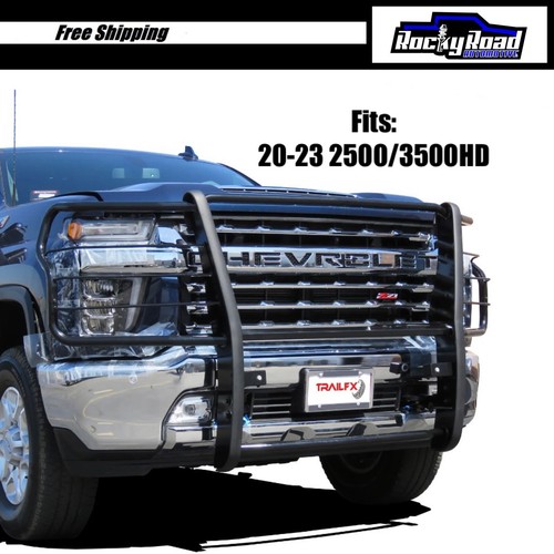 TrailFX Gloss Black Brush Guard for 20202023 Chevrolet Silverado