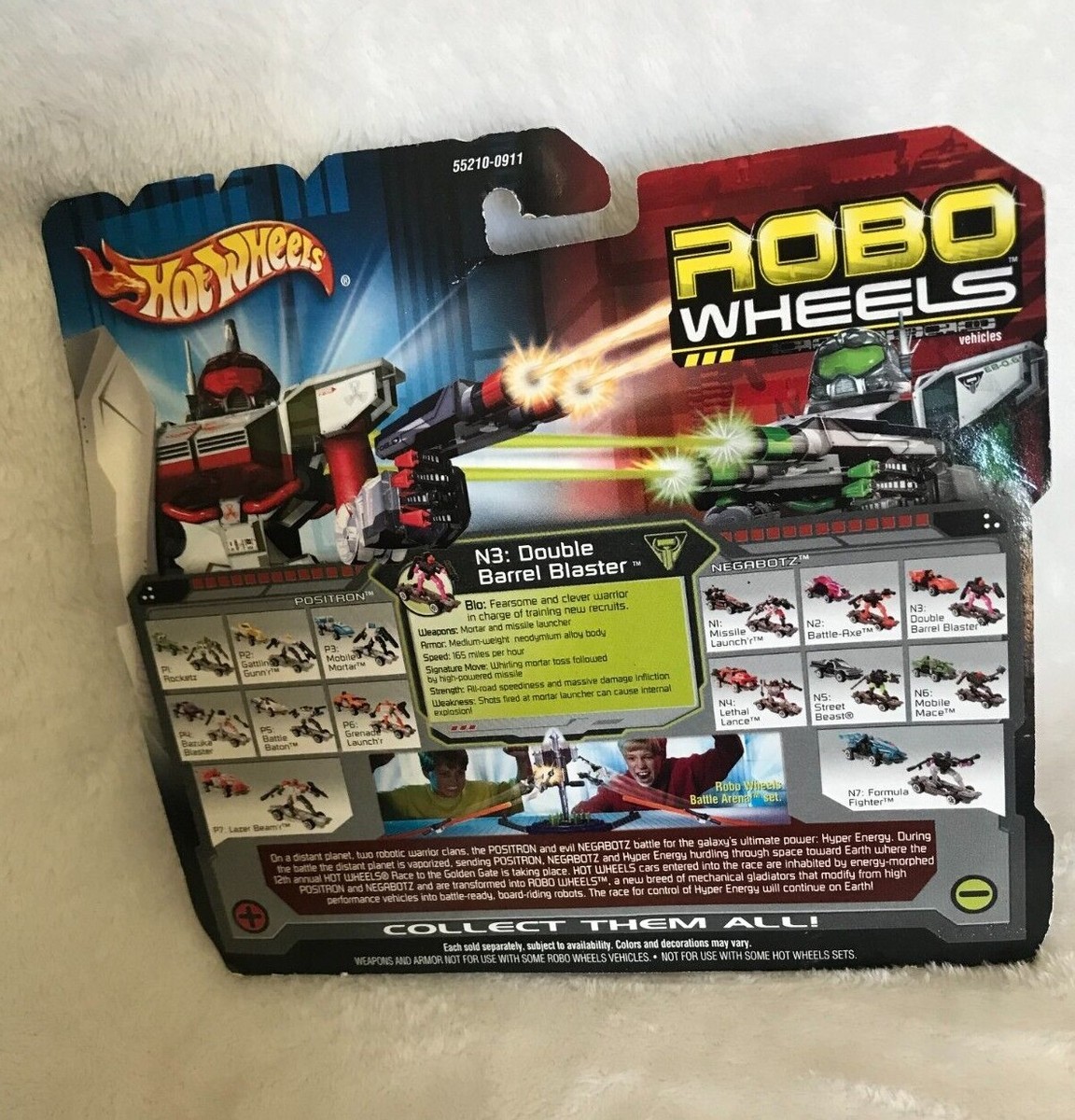 Hot Wheels Robo Wheels 2種セット New 2001 Mattel Hot Wheels Robo Wheels Transform N3 Double Barrel