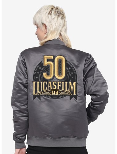 Lucas film 50th Anniversary Star Wars Bomber Jacket Her Universe Exclusive - Picture 4 of 5