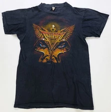 Rare Vintage SCREEN STARS Triumph Never Surrender Tour 1983 T Shirt 80s Black