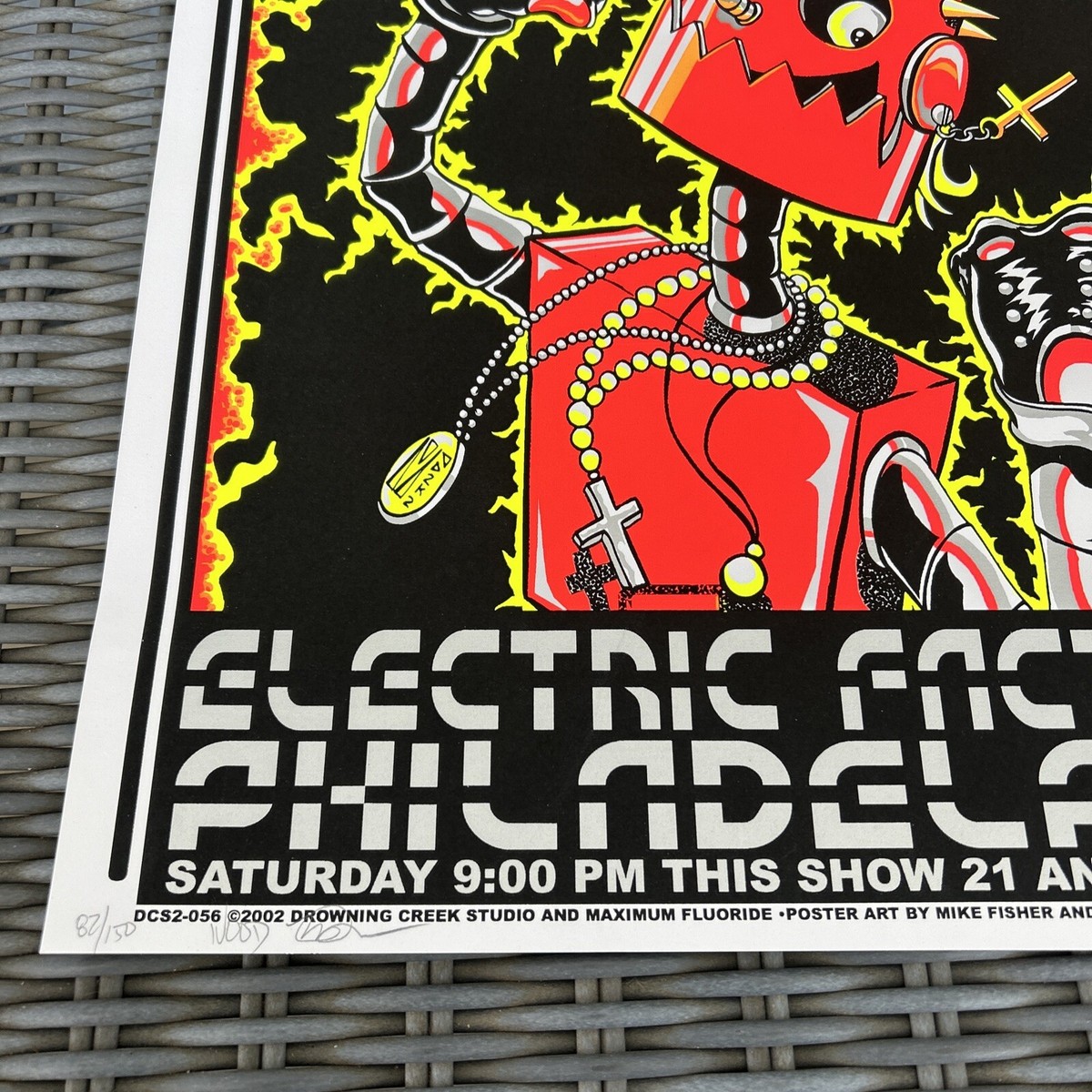 Billy Idol Electric Factory Philadelphia Signed #'d /150 Original