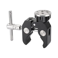 Super Crab Clamp with Rosette Mount M6 Female Thread Hole for Camera Accessor...