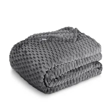 Bare Home Microplush Waffle Textured Blanket
