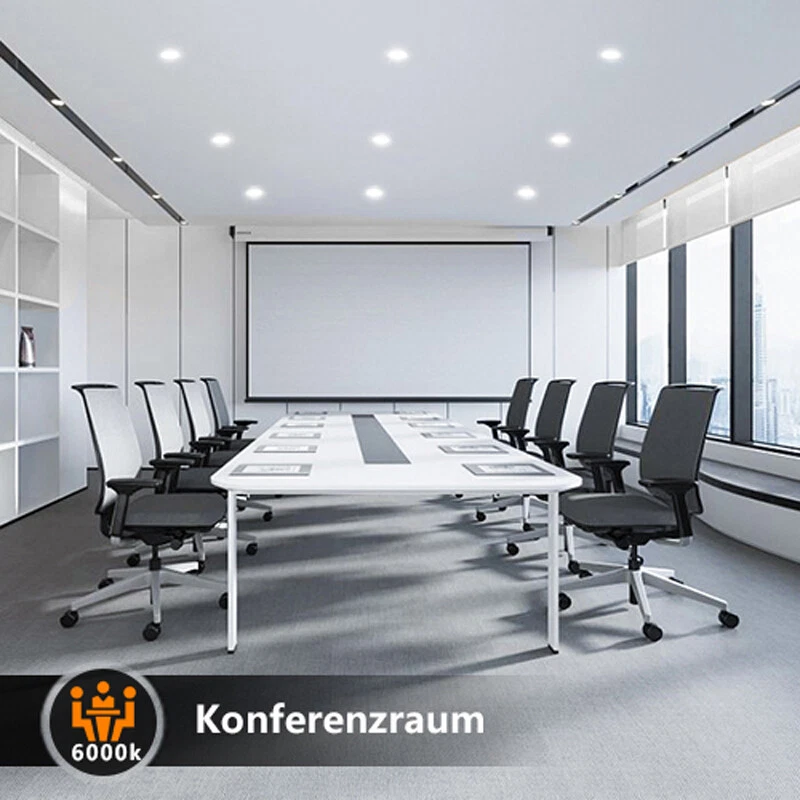 LED Spots Einbaustrahler 230V Flach Einbau Leuchten Dimmbar Deckenleuchte Set - Bild 3 von 4